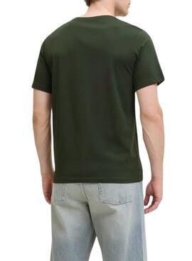 T-Shirt Jack and Jones Brandy grün für Herren