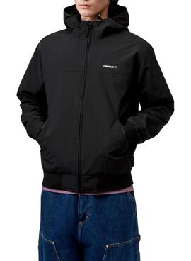 Carhartt Segeljacke mit Kapuze in Schwarz für Herren.