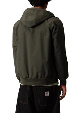 Carhartt Sail Jacke mit grüner Kapuze für Herren.