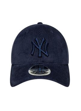 Kappe New Era Cord Yankees MLB Cord 9FORTY Marineblau