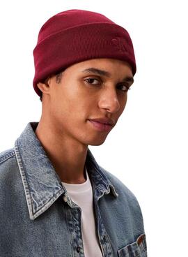 Mütze Calvin Klein Logo CK Granatapfel für Herren