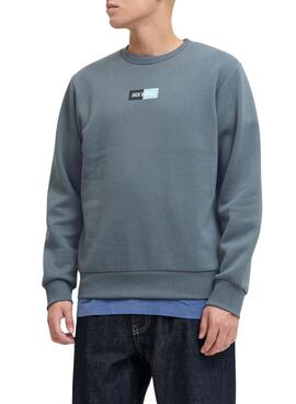 Kapuzenpullover Jack and Jones Pam grau für Herren
