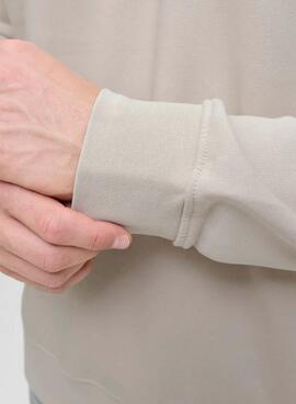 Sweatshirt Zip Jack and Jones Soho beige für Herren