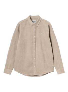 Carhartt Madison Cordhemd für Herren in Beige.