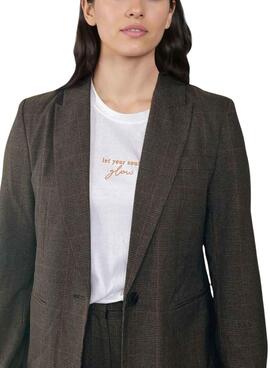 Blazer Vila Vifalte kariertes Damenjacke