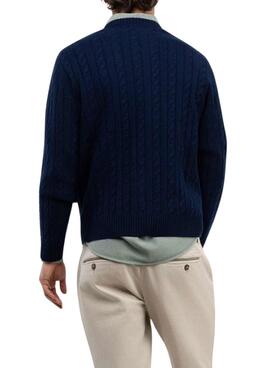 Pullover El Gans von Ochos Marineblau für Herren