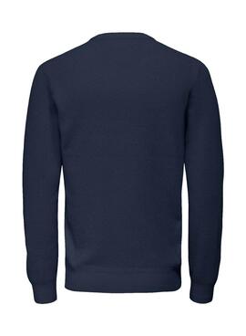 Pullover Only and Sons Kurt Regular Marine für Herren.