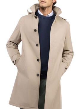 Trenchcoat El Ganso beige acolchada para hombre