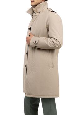 Trenchcoat El Ganso beige acolchada para hombre