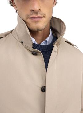 Trenchcoat El Ganso beige acolchada para hombre