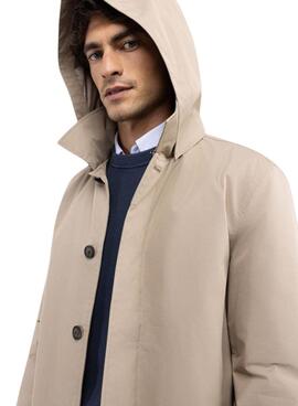 Trenchcoat El Ganso beige acolchada para hombre