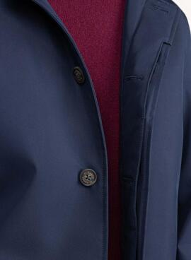 Mantel El Ganso marineblauer gesteppter Mantel für Herren