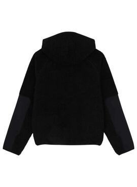 Fleece-Jacke Dickies Central mit Kapuze in Schwarz für Herren