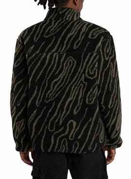 Fleece-Jacke Dickies Mount Hope mit schwarzem Muster für Herren.