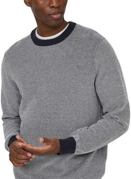 Pullover Only und Sons Tap Marine für Herren