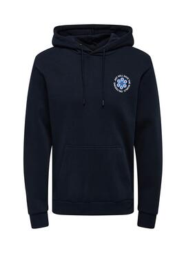 Sudadera Only and Sons Ceres Claude schwarz für Herren