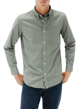 Hemd El Pulpo Casual Twill für Männer in Grün.