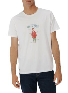 T-shirt El Pulpo North Pole Outfit weiß für Herren