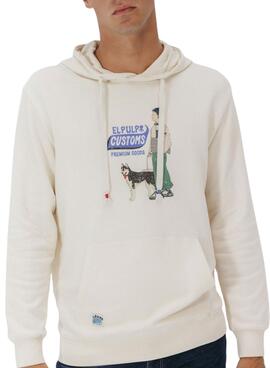 Kapuzenpullover El Pulpo Zoll in Beige für Herren