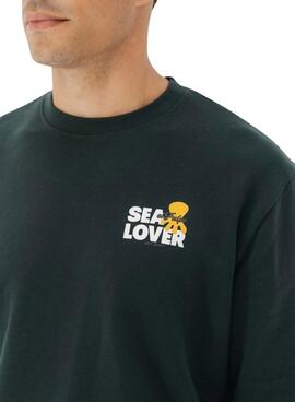 Sweatshirt El Pulpo Sealover Logo Grün für Herren
