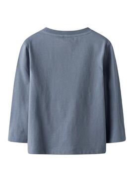 T-Shirt Name It Rolf blau für Jungen