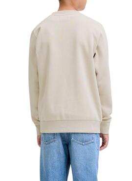 Sweatshirt Jack and Jones Jin beige für Jungen