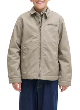 Jacke Jack and Jones Norrebro beige für Jungen.