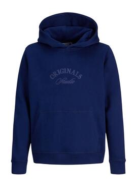 Sudadera Jack and Jones Bleecker blau für Jungen.