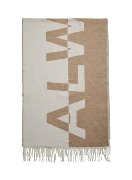 Schal Pieces Javi Always beige für Damen.