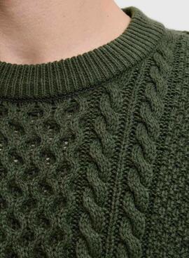 Pullover Jack and Jones Paul  grün für Herren