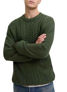 Pullover Jack and Jones Paul  grün für Herren