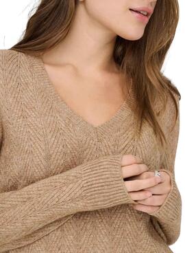 Pullover Only Hellen Toast für Damen.