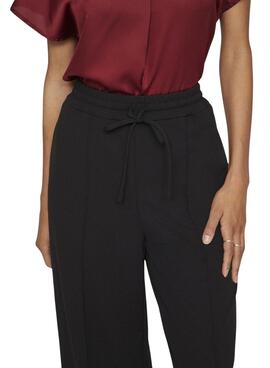 Schwarze Vila Viclua Hose für Damen