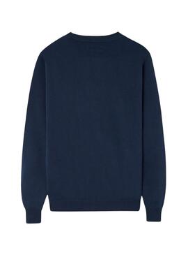 Pullover Silbon halbpanama marineblau für Herren
