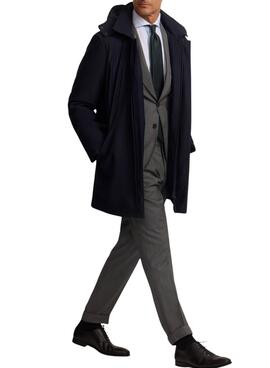 Parka Silbon technischer Schneider Marine für Herren