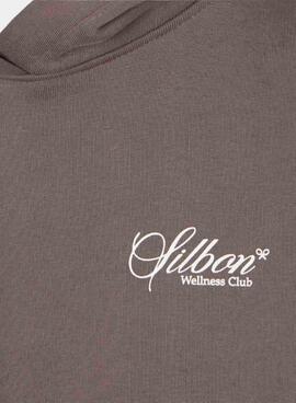 Sudadera mit Kapuze Wellness Club in Braun für Herren