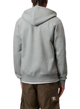 Sweatshirt mit Reißverschluss, Carhartt Chase Kapuze, grau für Herren