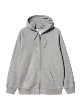 Sweatshirt mit Reißverschluss, Carhartt Chase Kapuze, grau für Herren