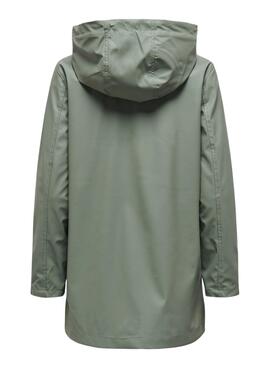 Regenmantel Only Elisa grün für Damen