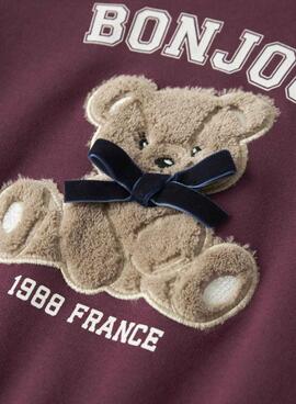 Sudadera Name It Frear granatrot für Mädchen