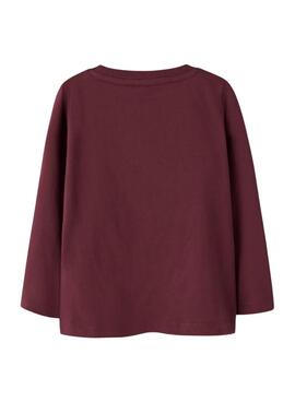 T-Shirt Name It Frakerna granatrot für Mädchen