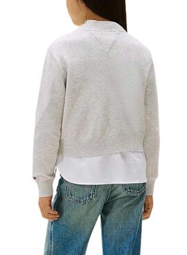 Pullover Tommy Hilfiger Class of 1985 grau für Mädchen