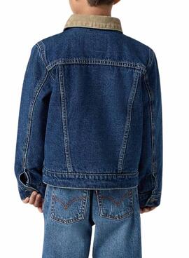 Levis Trucker gepolsterte Jeansjacke für Kinder.