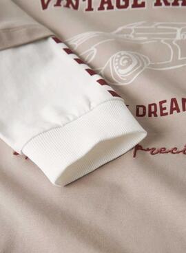 T-Shirt Name It Richael beige für Jungen.