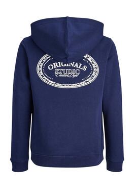 Sweatshirt Jack and Jones Greene Branding blau für Jungen