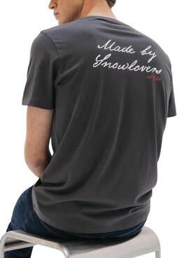 T-Shirt El Pulpo Snowlovers grau für Männer