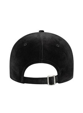 Kappe New Era Velour 9FORTY New York Yankees schwarz für Damen