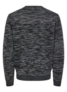 Pullover Only und Sons Trak grau für Herren