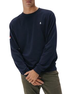 Sweatshirt El Pulpo gestickte Heritage in Marineblau für Herren