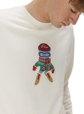 Sweatshirt El Pulpo Ski weiß für Herren